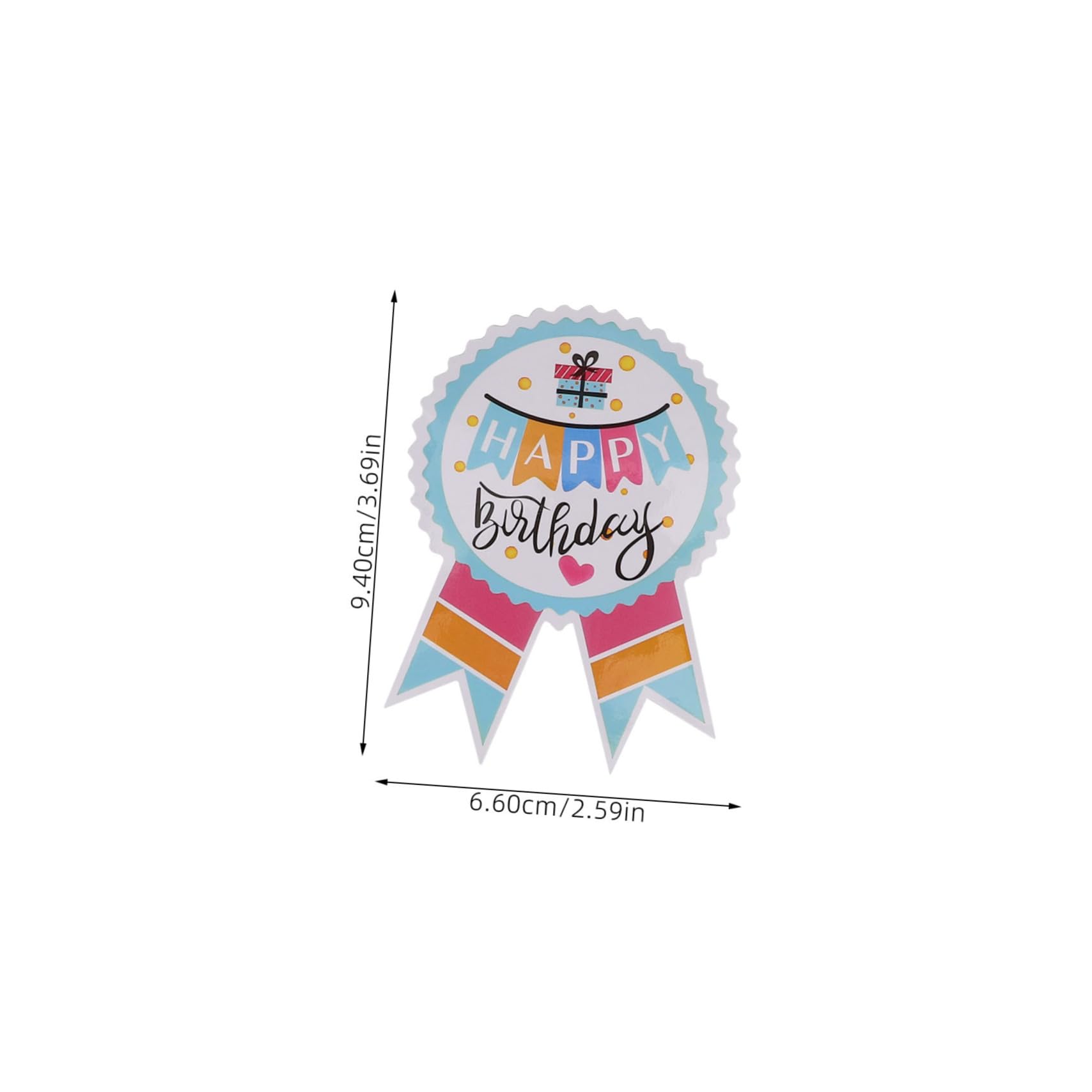 NUOBESTY 5rotoli Adesivi Per Compleanno Autoaderenti Etichette Decorative Compleanno Per Buste e Ringraziamenti Design Per Festeggiamenti