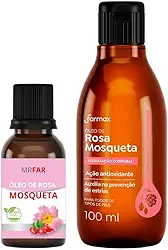 Óleo de rosa mosqueta puro 30ml e corporal 100ml