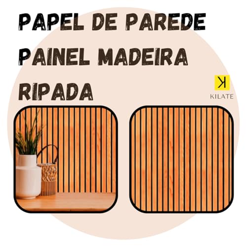 Papel De Parede Adesivo Auto Colante Lavável Varios Modelos (Ripado Claro)