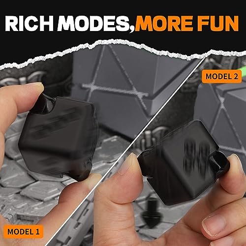 Image of 2-in-1 Metal Infinity Cube Spinner Fidget Toy for Adults Teens, Cool Magnetic Dice Puzzle Cube Desk Gadget, Gift for Men Boy Father (Black)