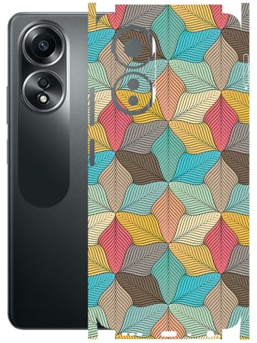 Image of AtOdds - Full Body Back Screen Guard Protector Film - Lamination Wrap Skin Sticker Compatible with Oppo A58 (4G) | Scratchproof Matte Finish (Autumn)