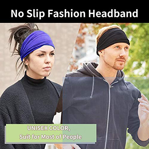 image for YMHPRIDE 6 Packs Wide Knotted Headband Elastic Boho Hairbands Stretchy