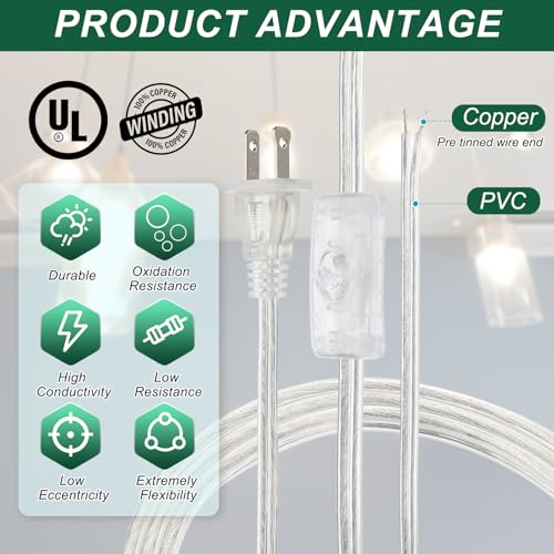 Fil électrique pour lampe de chevet idéal pour projets de création DIY - 3