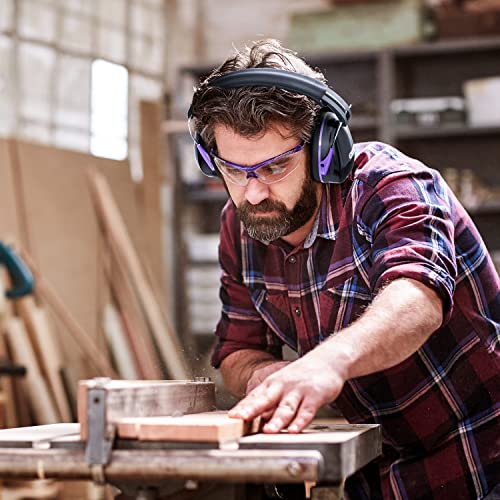 Image of Dr.meter Ear Protection for Gun Range, 31dB SNR Noise Reduction Safety Ear Muffs, Hearing Protective Noise Cancelling Headphones for Autistic Kids Adults Earmuff for Mowing Monster Jam