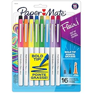 Paper Mate Flair Pens, Felt Tip Pen...