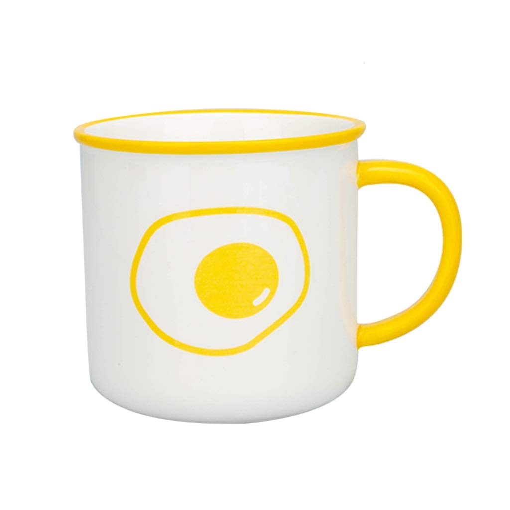 Kaffeetasse Keramik-Kaffeetasse mit Henkel Bedruckte Tassen Einfache kreative Wasser-/Milch-/Tee-/Lattee-Tassen (A)