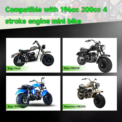Image of Pull Start Recoil Starter Assembly Replacement for 196cc 200cc Massimo Moto MB200 Baja Warrior Mini Bike, Baja Heat, Mini Baja 6.5HP 4-Stroke Minibike Motorsports Parts with Pull Handle & Cord
