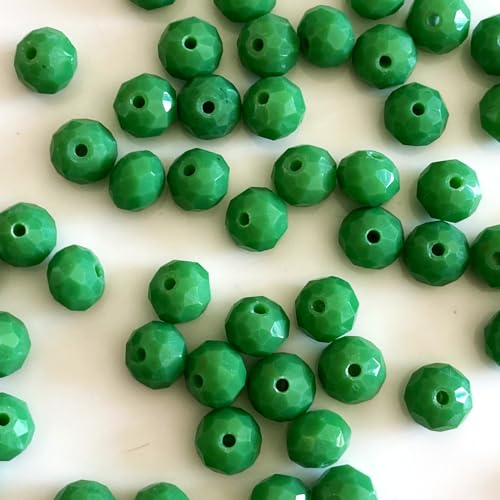 Perles en verre à facettes de 8 mm pour enfilage facile sans casse