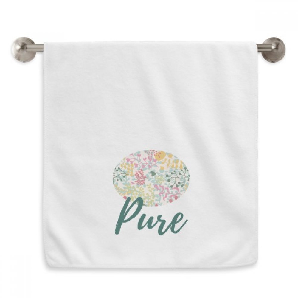 Serviette de toilette feuille fleur multicolore douce 33x74 cm
