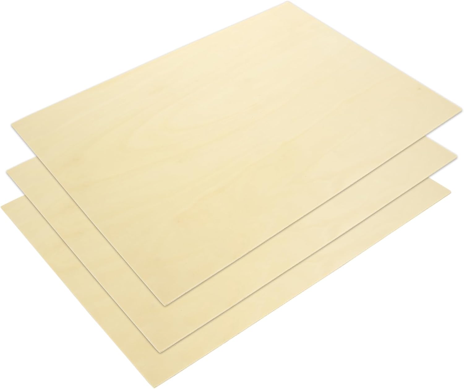 12Pcs 16 x 12 x 1/16 Inch Basswood Sheets, Unfinished Basswood Sheets, Plywood Sheet for Arts and Crafts, Painting, Pyrography, Wood Engraving, Wood Burning, Laser, Architectural Models