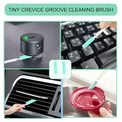 Image of Small Cleaning Brushes Household Use,8pcs Crevice Cleaning Brush,Cleaning Tools for Housekeeping,Window Sill Cleaner Tool,Tiny Cleaning Brush for Window Tracks,Car Vent,Bottle,Groove,Toilet