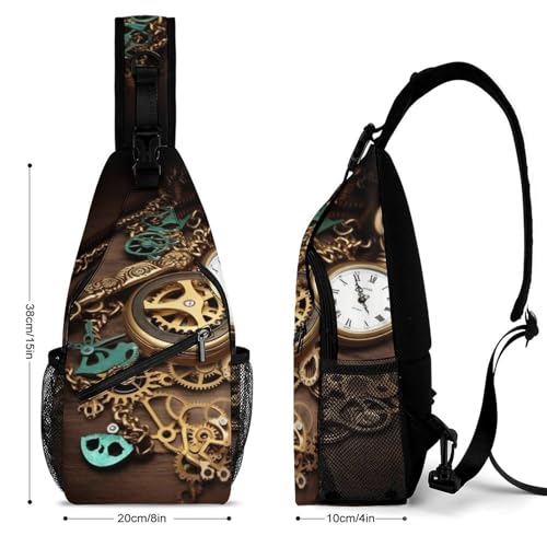 Bolso de bandolera deportivo Steampunk para senderismo miniatura 2