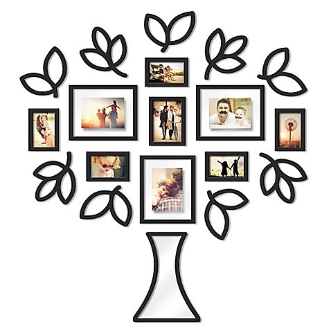 Wallverbs Open Leaf Tree 19-Piece Picture Frame Set