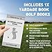 FINGER TEN Golf Scorecard Book Stats Statistics Log Notebook Waterproof Paper Value 1/2/4/8 Pack, Fit Golf Score Card Holder Cover (1 Pack)