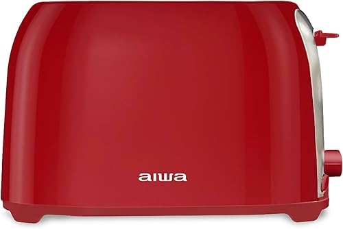 Miniatura 7 de Aiwa Tostadora, ranura ancha de 2 rebanadas, función de recalentamiento y descongelación, 6 ajustes de tostado, bandeja desplegable para migas,