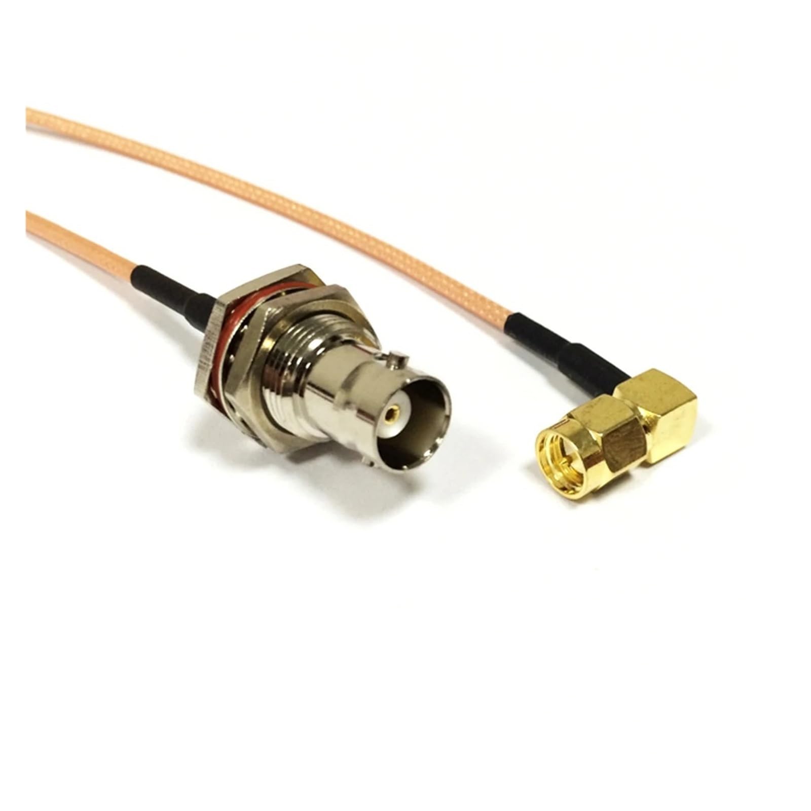 Robaun Men's 100Cm Sma Right Angle 90-Degree To Bnc Fe Bulkhead Pigtail Cable Adapter Rg316 15Cm/30Cm/50Cm/100Cm(100Cm)