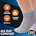 Diabetic Socks Womens Cotton 6-Pack Ankle White By DEBRA WEITZNER ankle/white womens 9-11