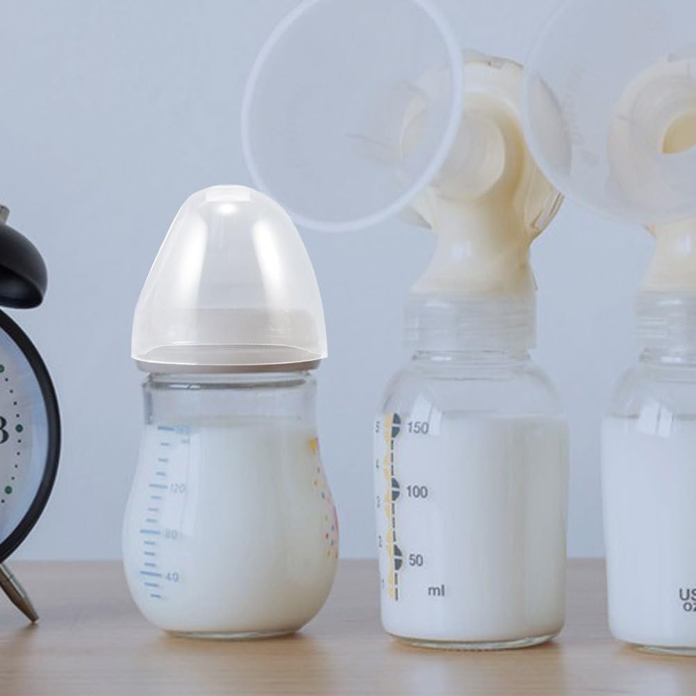 Coperchi Riutilizzabili per Tettarelle Tappo Anti-Perdita in Plastica, Tappi di Ricambio per Bottiglie del Latte a Bocca Larga, Accessori per Allattamento e Protezione Polvere