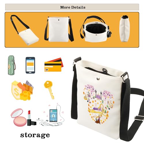 CMNIM Fairy Tales Gift Princess Sun Ears Crossbody Bag Movie Fans Gift Princess Sun Inspired Fairy Tale Messenger Bag 7