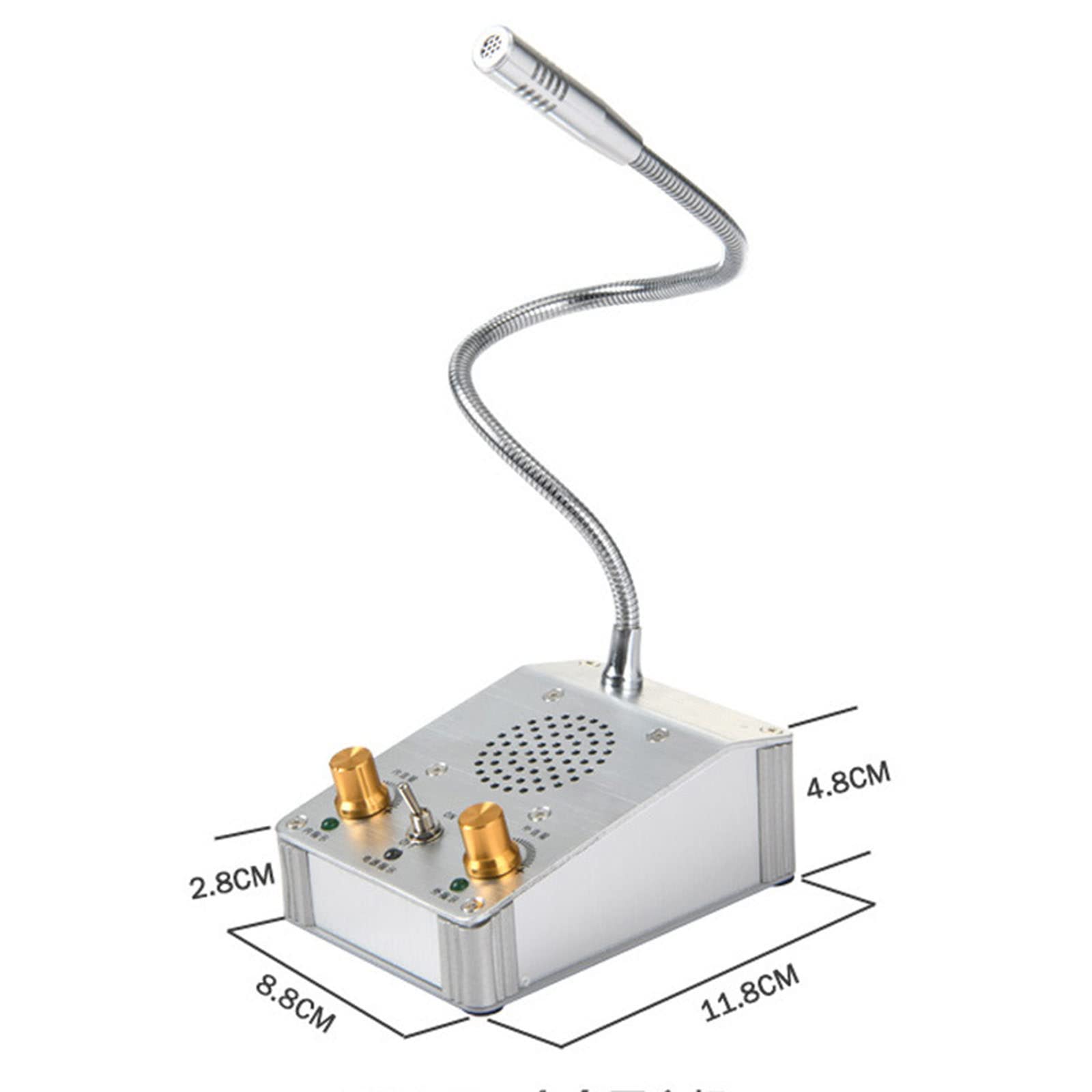 FANOYA Walkie-Talkie Finestra Bidirezionale con Scocca -Piccolo Altoparlante per Ospedali, Stazioni, Sportelli, Biglietteria, Ristoranti, Mense