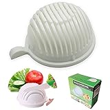 Ammiy Vegetable Salad Cutter Bowl, 8.3×7.5×4 in