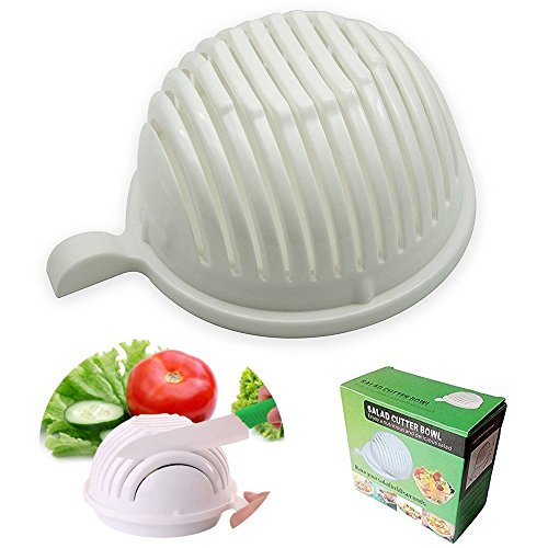 Ammiy Vegetable Salad Cutter Bowl, 8.3Ã—7.5Ã—4 in