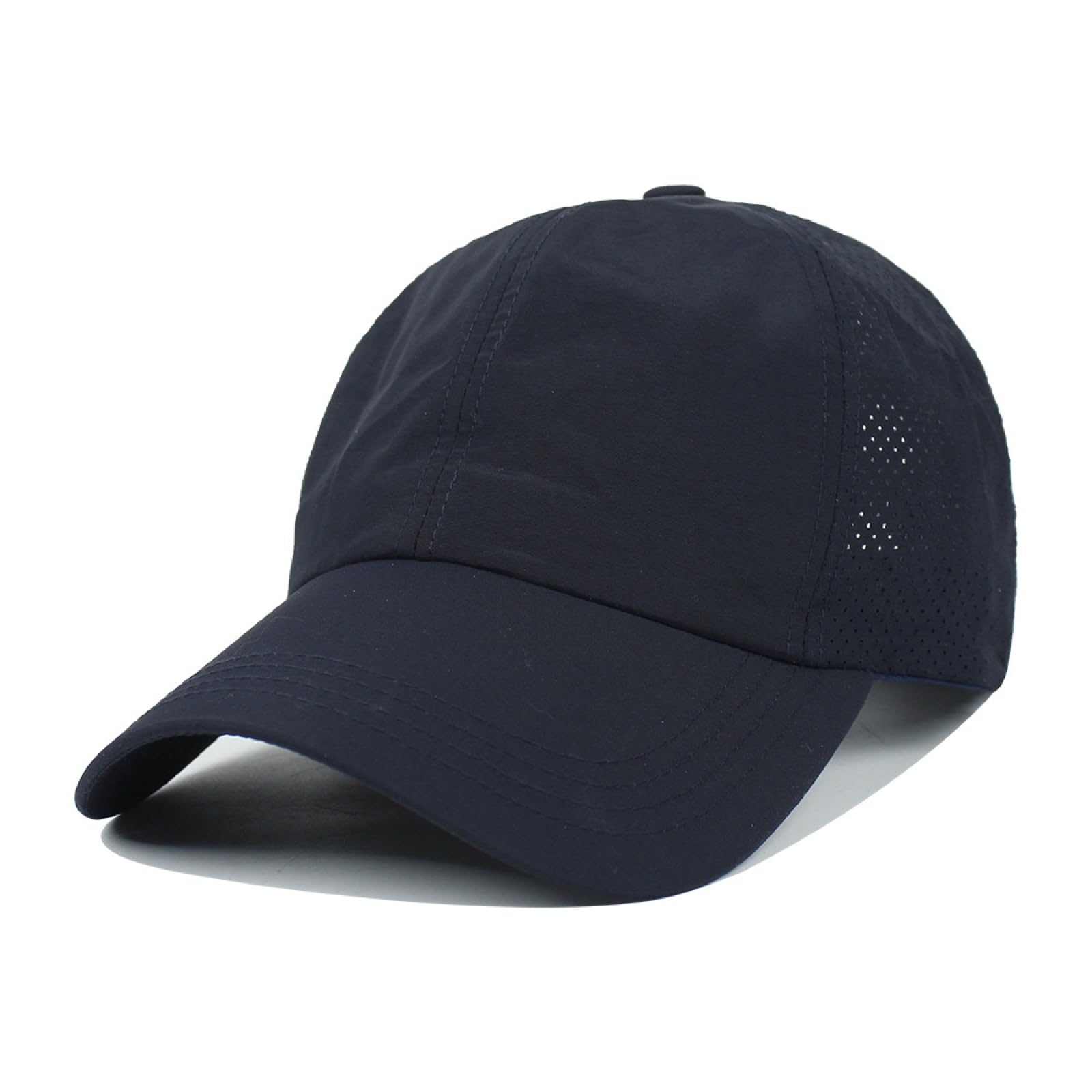 HaloHorus Curved Snapback Trucker Hat for Men Women, Adjustable Mesh Athletics Baseball Cap for Running, Fishing, Workout, Dfm Black2, One Size — image 1