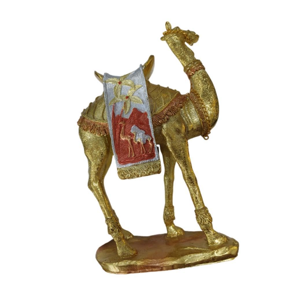 Statuetta di Cammello Da Scrivania, Statuetta di Animale, Decorazione, Scultura in Resina Da Collezione, Oggetto Artistico Fatto a Mano, per Sog, l