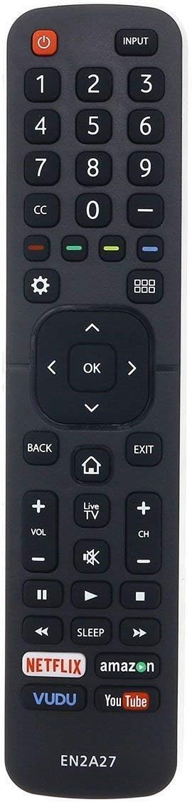 Universal for Hisense-TV-Remote, EN2A27 Remote Compatible with All Hisense 4K LED HD UHD Smart TVs