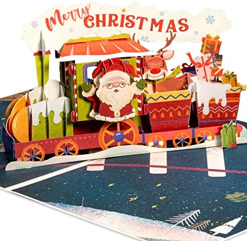 By Paper Love Christmas Cards Pop Up, 3D Christmas Dog, Handcrafted Popup Gre - View #13