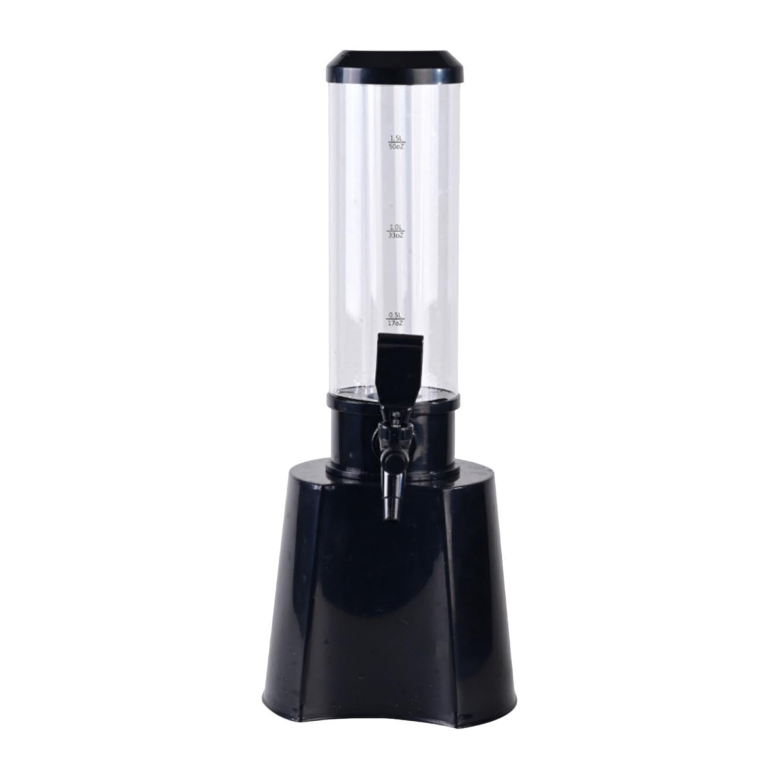 Dispensador de Cerveza de Torre Dispensador de Licor Jugo Cóctel Bebida con Grifo de PP Alta Durabilidad Adecuado para Cenas Familiares, tal como se describe, 1.5l