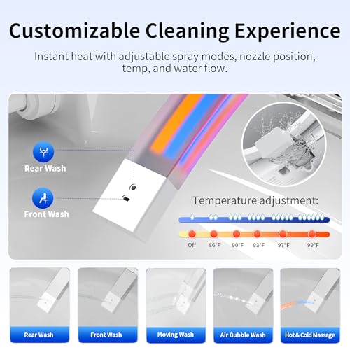 Image of DeerValley Bidet Toilet, 1000g MaP Auto Flush, Foam Shield, ADA Seat Height