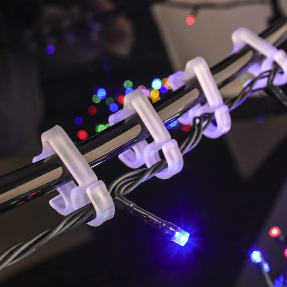 Dsjnf Weihnachtslicht-Clips Für Dachrinnen – 30 Stück, Schwarz, Für C7/C9 Lichter & Eiszapfen, Einfach Klemmen
