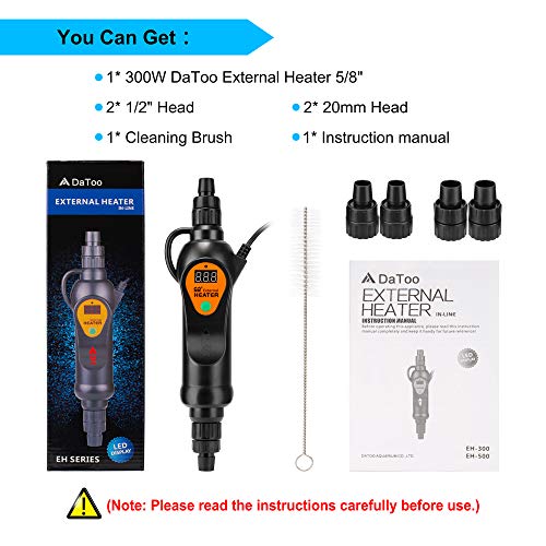 Calentador externo para acuario con pantalla digital externa 300W 8