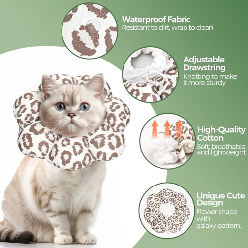 image for ComSaf Cat Cone Collar Soft - Cat Cones to Stop Licking e Collar for C