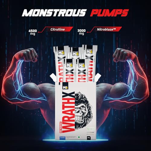 Image of MuscleBlaze Pre Workout WrathX Powder, Cola Frost, 85g | 5 Servings | With Creapure, NitroBlaze & BioPerine