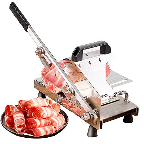 Meat Cutter, Manual Frozen Meat Slicer, 0.5-8mm Thickness Adjustable Frozen Beef, Mutton And Hard Vegetables Slicer, Hot Pot Kitchen Home Use