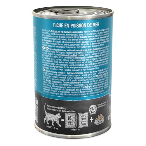 LEONARDO Nassfutter [6x400g Seefisch] | Getreidefreies Nassfutter für Katzen | Feuchtfutter Alleinfutter aus der Dose – Ansicht 3