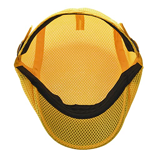Image of VOBOOM Men Breathable Mesh Summer Hat Adjustable Newsboy Beret Ivy Cabbie Flat Cap