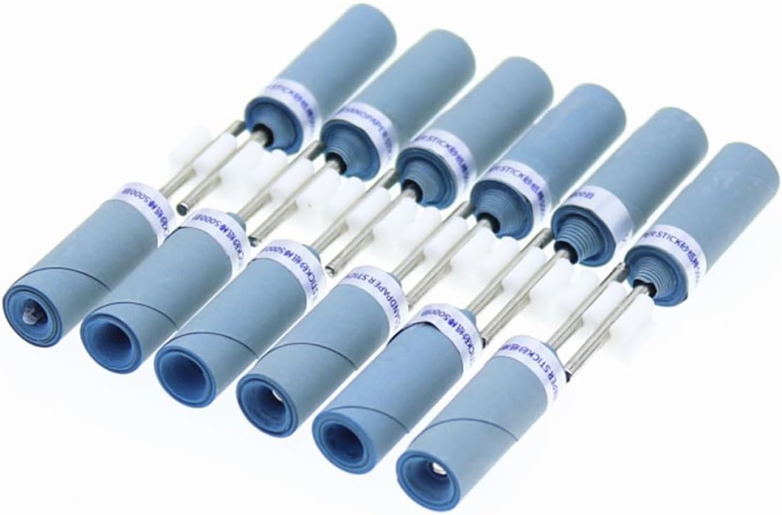 Hoement 10pcs Jewelry Polishing Sticks with 2.35mm Abrasive Rods Sanding Strips and Hobby Sanding Files for Precision Grinding in Jewelry Making and Crafts