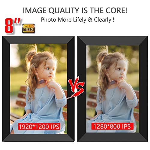 Digital Photo Frames,Newest UI Design YENOCK 8 inch High Resolution
