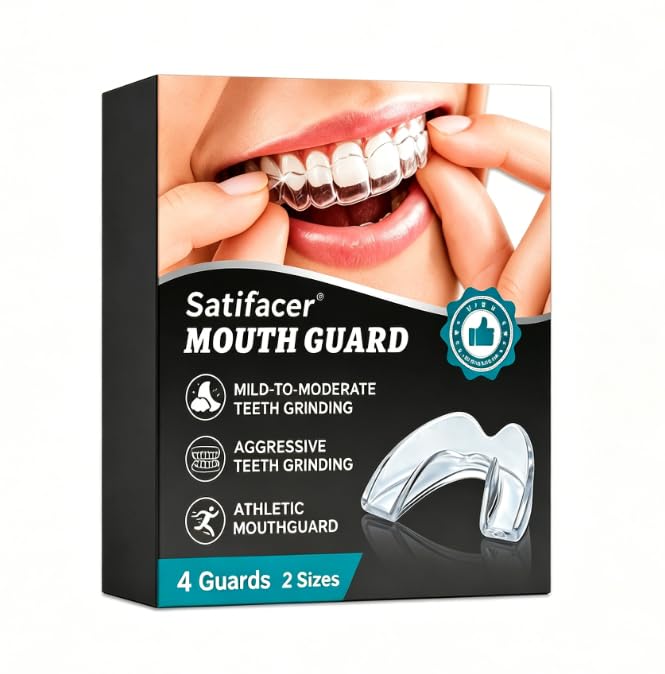 Férulas Dentales Nocturnas, Protector Anti Ronquidos Moldeable, Ayuda a Reducir la Presión los Ronquidos, Reutilizable, Mejora la Calidad del Sueño