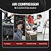 10Gal Portable Ultra Quiet Air Compressor, Max 115PSI 2HP 8.76CFM 70dB Oil-Free Low Noise Air Compressor for Auto Repair, Bike Tires, Garage Spray Painting 110V/60Hz