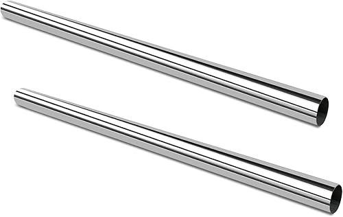 GeilSpace Tubo de escape de 2.5 pulgadas, tubo recto, tubo de acero inoxidable 304, 48 pulgadas de largo, tubos industriales de bricolaje (2.5