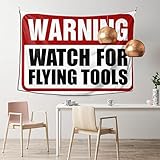 SWFG Tapistreys Orologio di avvertimento per la stanza, per strumenti volanti, arazzo sportivo da bar, decorazione da uomo (100 x 150 cm)