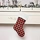 RXXR 1 Stück Rote Glitzer Weihnachtsstrümpfe Große Weihnachtsstrumpfe 46cm Rot Nikolausstrumpf Personalisiert Weihnachtssocken Kamin Christmas Stockings für Familienurlaub Weihnachtsfeier Dekor