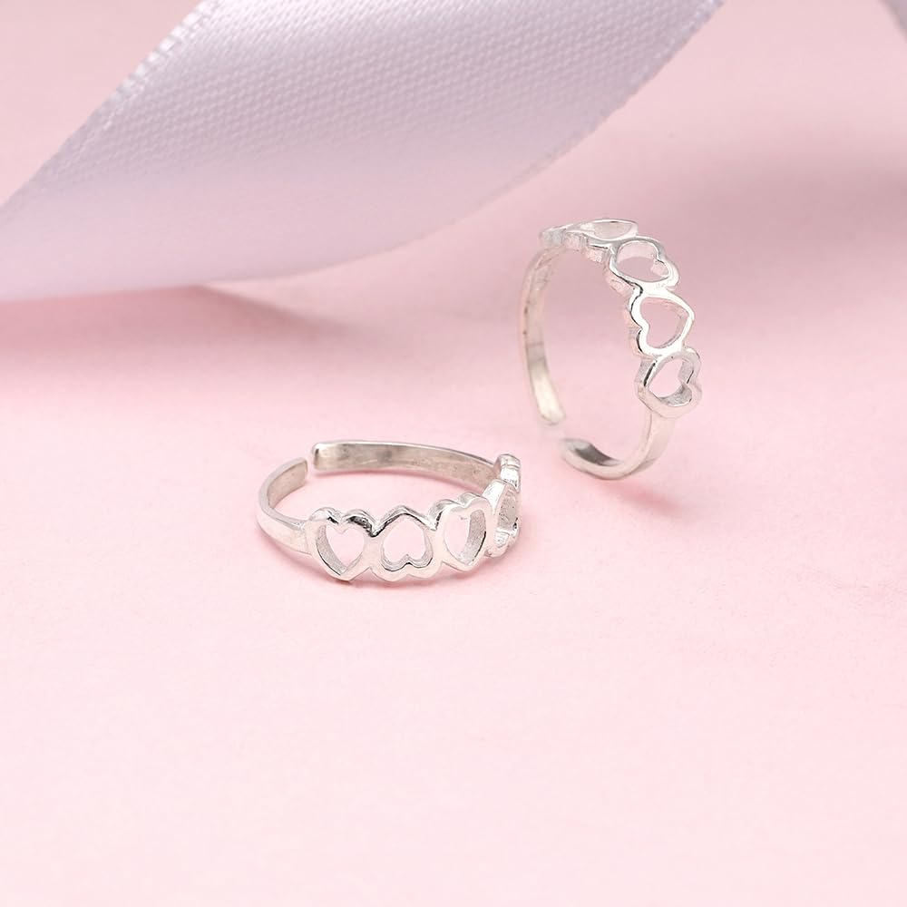 GIVA 925 Silver Love's Embrace Toe Rings| Toe Rings for Women and Girls | With Certificate of Authenticity and 925 Stamp | 6 Month Warranty* 3