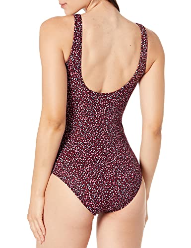 Image of Amazon Essentials Women's One-Piece Scoop Neck Coverage Swimsuit (Available in Plus Size)