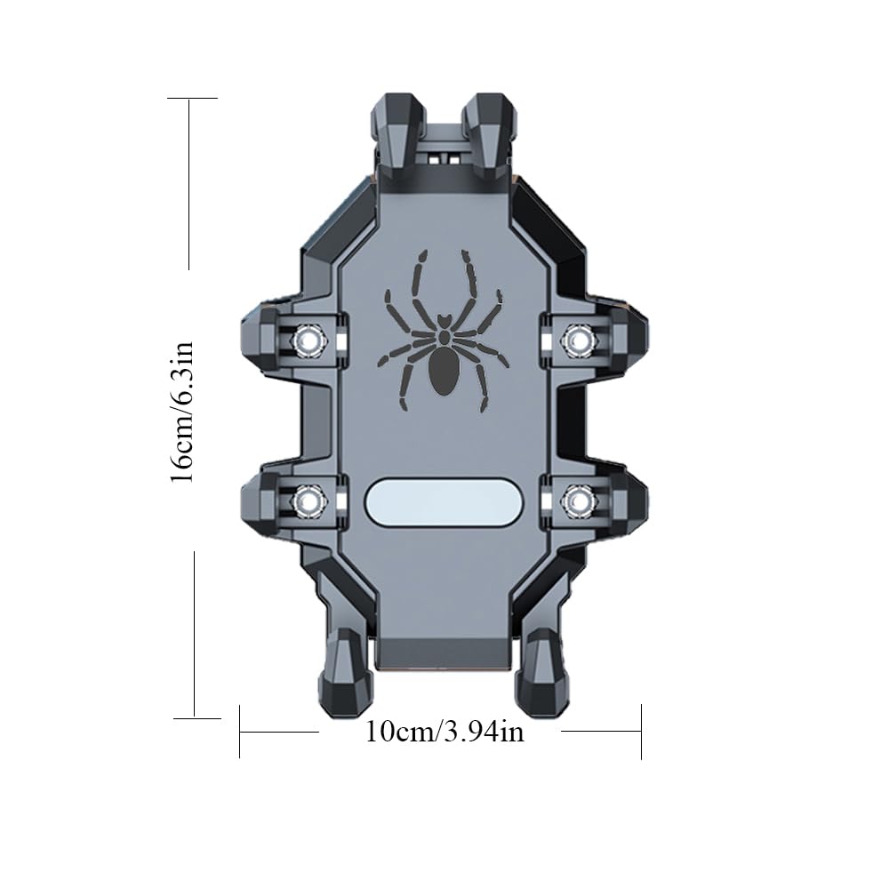 Support Téléphone Moto, Support à Double Amortissement Anti-Vibrations, Support Téléphone Vélo Réglable, Compatible avec iPhone, Samsung, LG, Google, Tous Les téléphones 4,7-7,2 Pouces