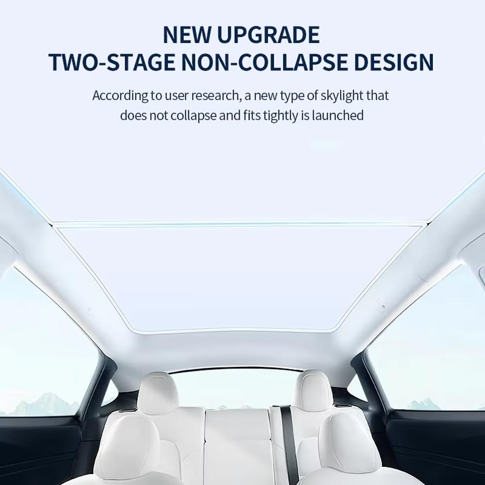Tendina Tettuccio Apribile per Citroen AMI 2020 2021 2022 2023 2024, Parasole Avvolgibile, Protezione Solare e Isolamento Termico per Tetto Panoramico,Silver